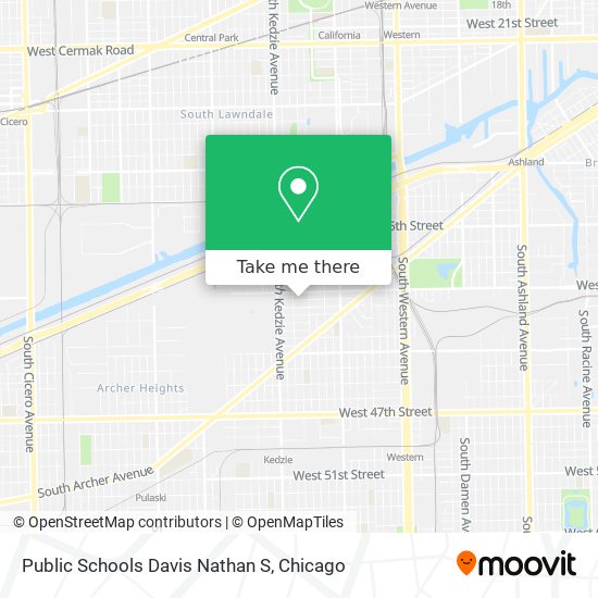 Public Schools Davis Nathan S map