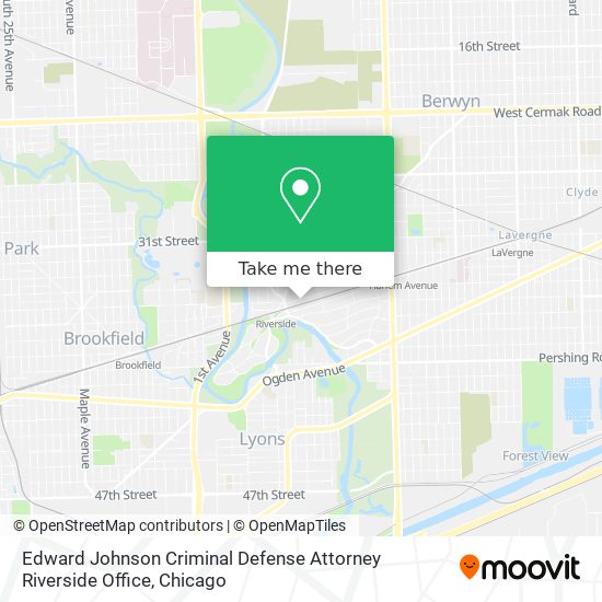 Mapa de Edward Johnson Criminal Defense Attorney Riverside Office