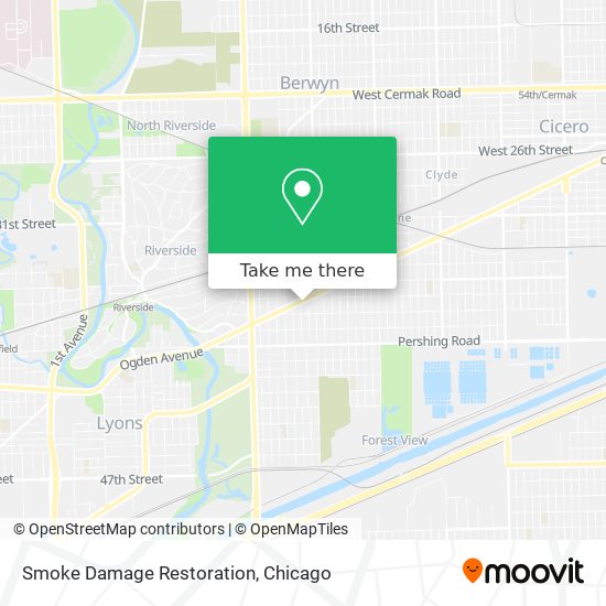 Smoke Damage Restoration map
