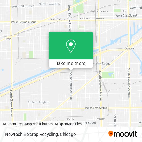 Newtech E Scrap Recycling map