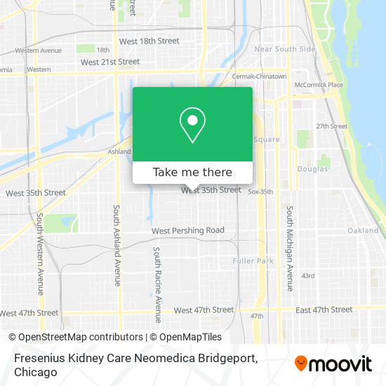 Mapa de Fresenius Kidney Care Neomedica Bridgeport