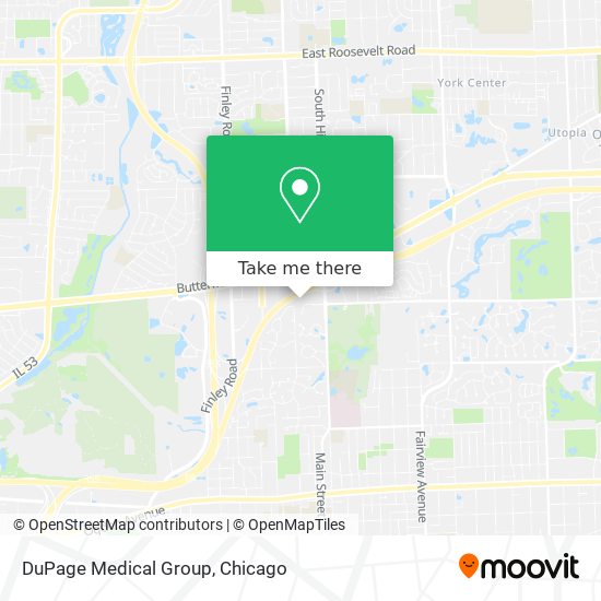 Mapa de DuPage Medical Group