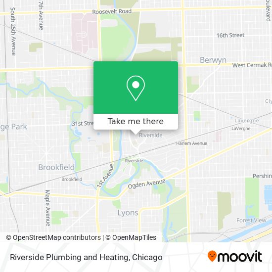 Mapa de Riverside Plumbing and Heating