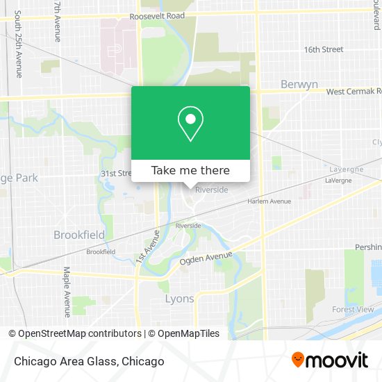 Mapa de Chicago Area Glass