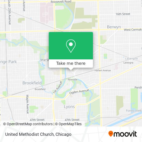 United Methodist Church map