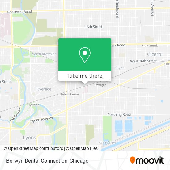 Mapa de Berwyn Dental Connection