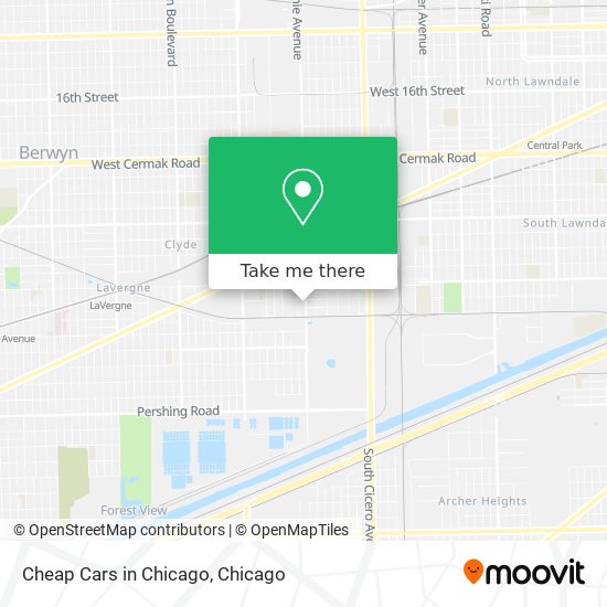 Cheap Cars in Chicago map