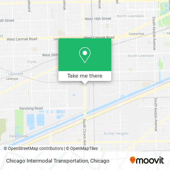 Chicago Intermodal Transportation map