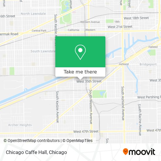 Chicago Caffe Hall map