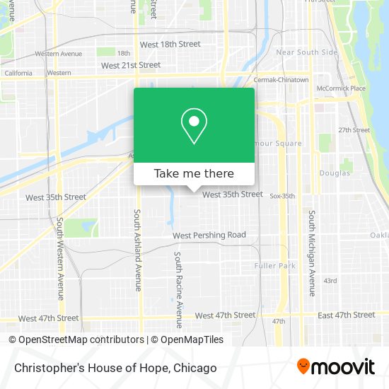 Christopher's House of Hope map