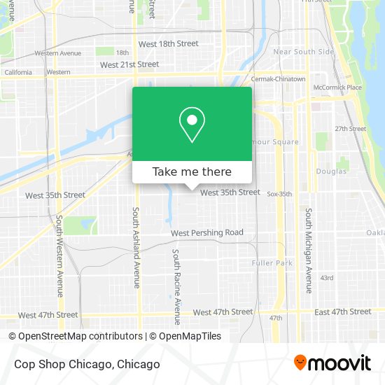 Cop Shop Chicago map