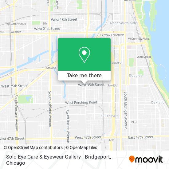 Mapa de Solo Eye Care & Eyewear Gallery - Bridgeport