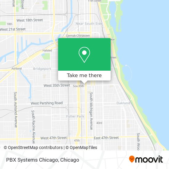 PBX Systems Chicago map