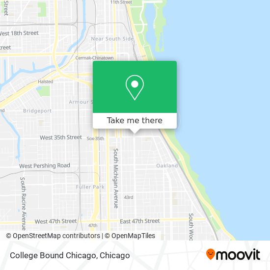 College Bound Chicago map