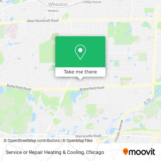 Mapa de Service or Repair Heating & Cooling