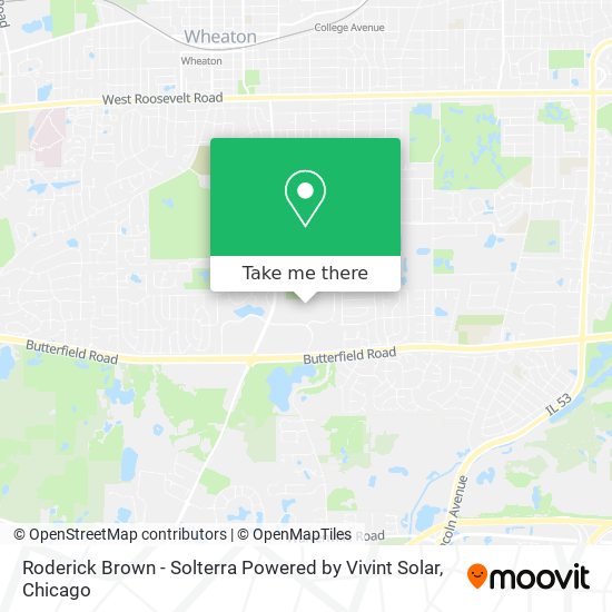 Mapa de Roderick Brown - Solterra Powered by Vivint Solar