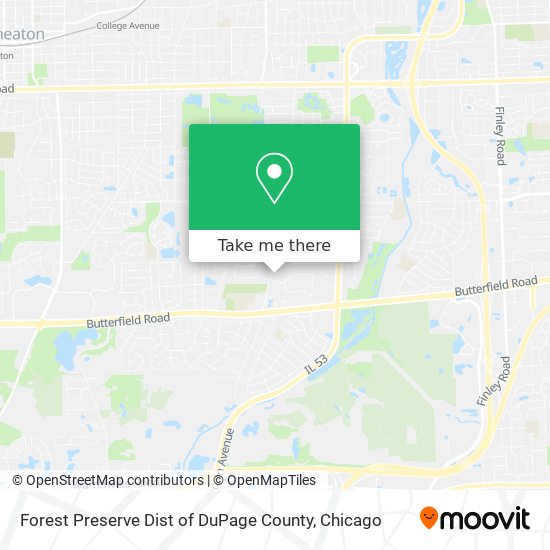 Forest Preserve Dist of DuPage County map