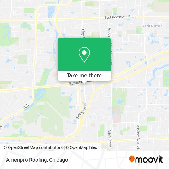 Ameripro Roofing map