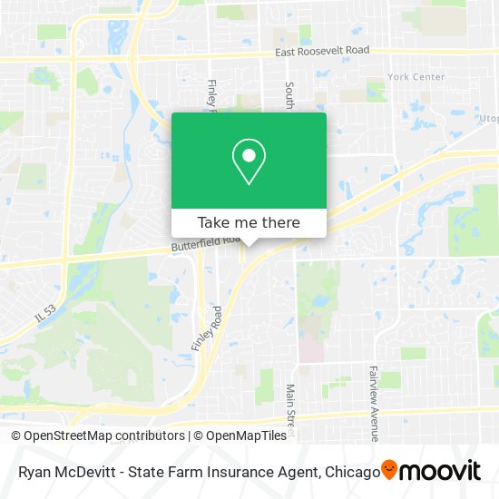 Mapa de Ryan McDevitt - State Farm Insurance Agent