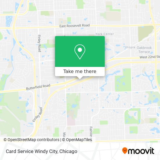 Card Service Windy City map