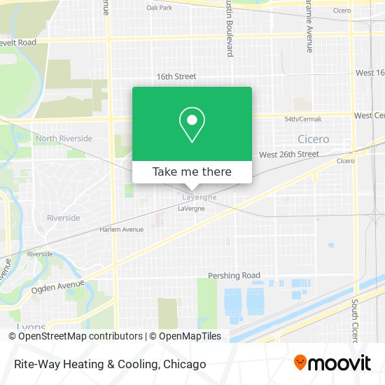 Rite-Way Heating & Cooling map