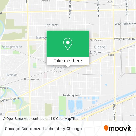 Mapa de Chicago Customized Upholstery
