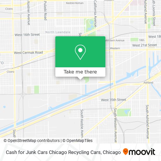 Cash for Junk Cars Chicago Recycling Cars map