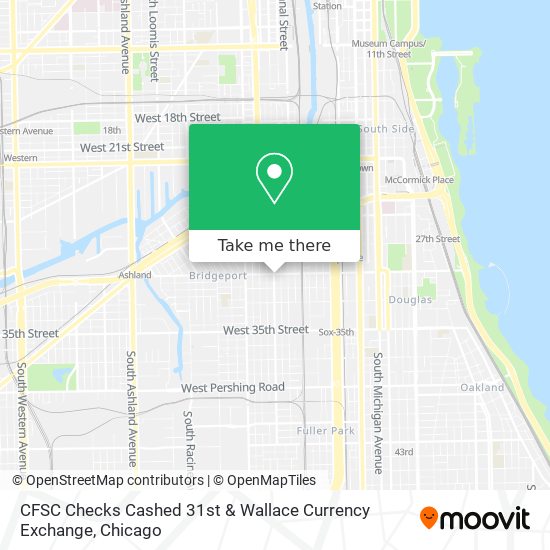 CFSC Checks Cashed 31st & Wallace Currency Exchange map