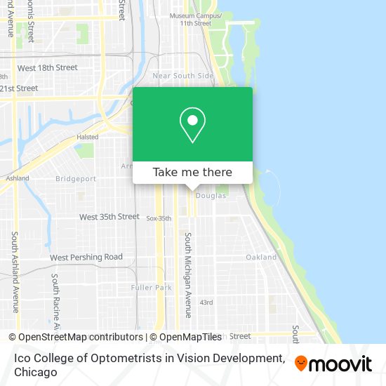 Mapa de Ico College of Optometrists in Vision Development