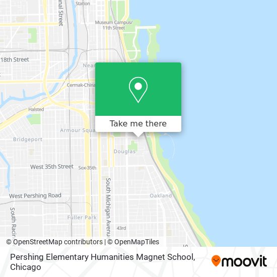 Pershing Elementary Humanities Magnet School map