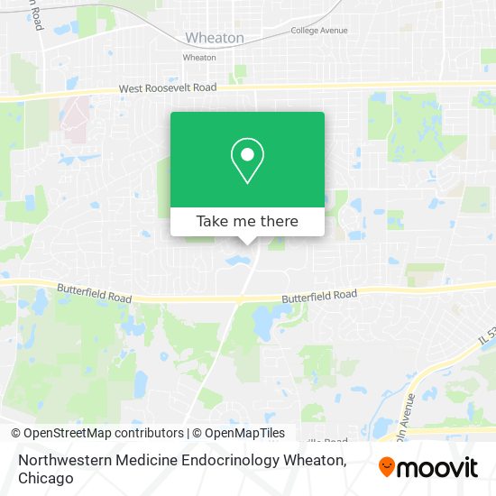 Northwestern Medicine Endocrinology Wheaton map