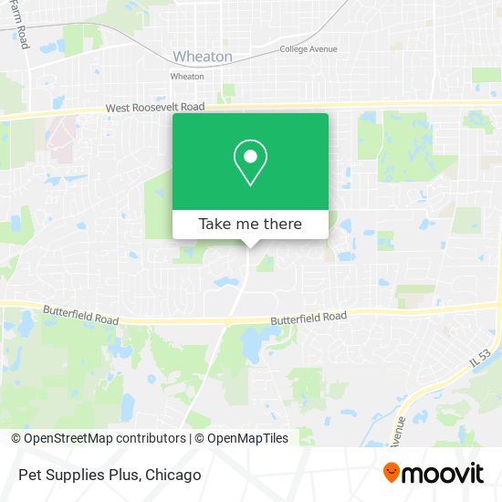 Mapa de Pet Supplies Plus