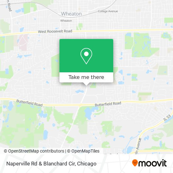 Mapa de Naperville Rd & Blanchard Cir