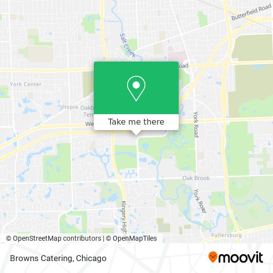 Browns Catering map