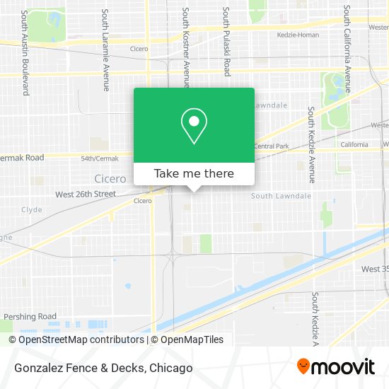 Gonzalez Fence & Decks map