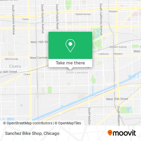 Sanchez Bike Shop map