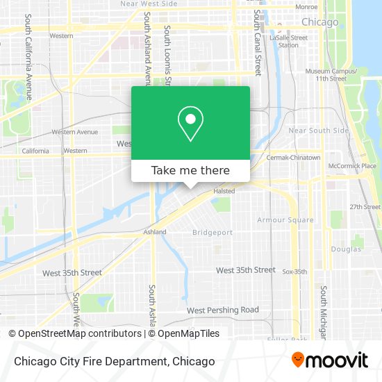 Chicago City Fire Department map