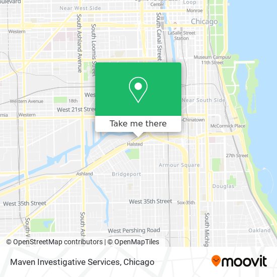 Mapa de Maven Investigative Services