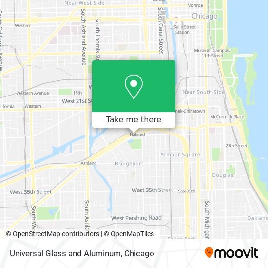 Mapa de Universal Glass and Aluminum