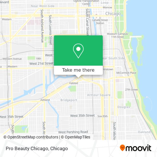 Pro Beauty Chicago map