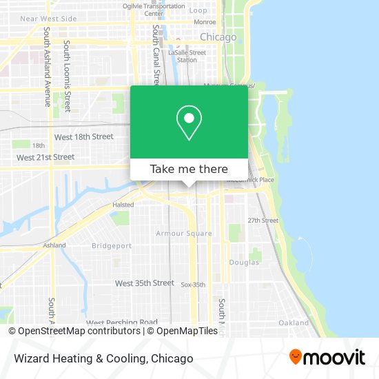 Wizard Heating & Cooling map