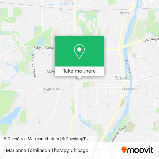 Marianne Tomlinson Therapy map