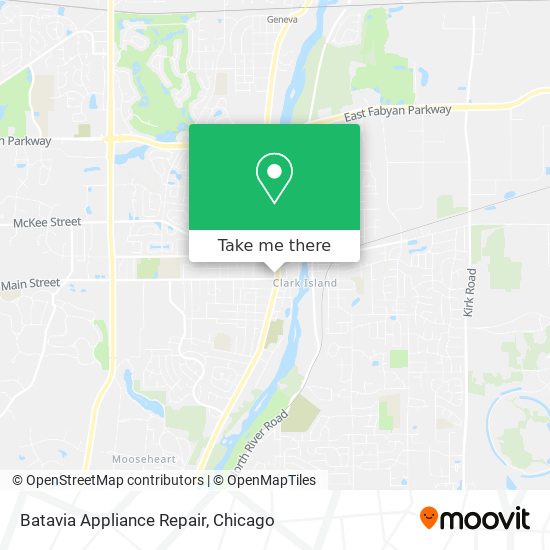 Batavia Appliance Repair map