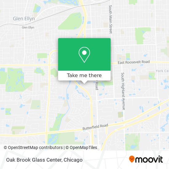 Mapa de Oak Brook Glass Center