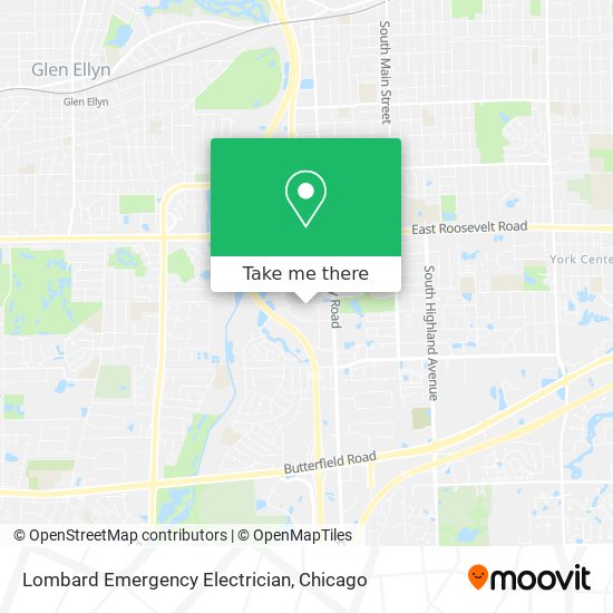 Lombard Emergency Electrician map