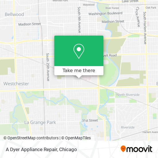 Mapa de A Dyer Appliance Repair