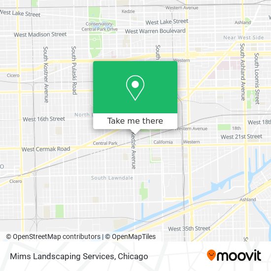 Mims Landscaping Services map