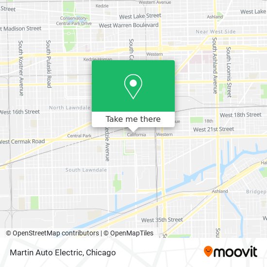 Martin Auto Electric map