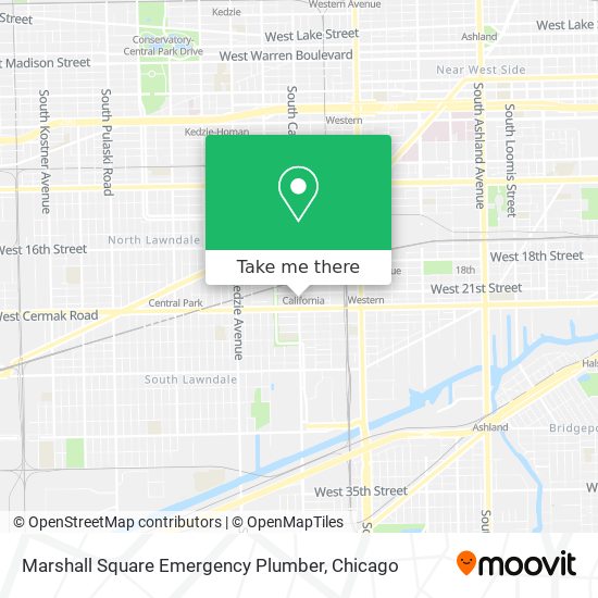 Mapa de Marshall Square Emergency Plumber