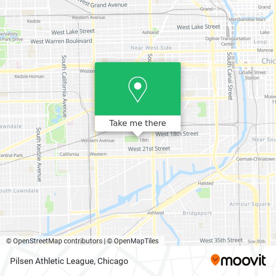 Pilsen Athletic League map